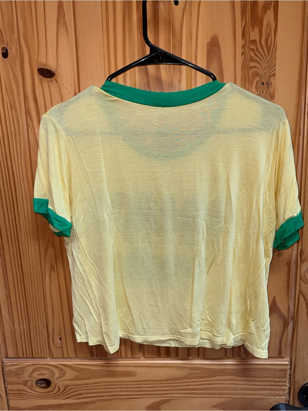 Eye Candy Horror Green Trim Yellow Tee with Candy Logo - Picture 3 of 3